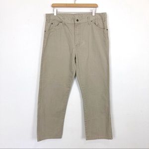 Dickies khaki straight leg jeans 38x30 cotton 90s y2k grunge classic skater